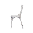 Iron Farmhouse Outdoor Dining Chair (Set of 2) - 22 x 19 x 35
