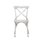 Iron Farmhouse Outdoor Dining Chair (Set of 2) - 22 x 19 x 35