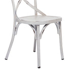 Iron Farmhouse Outdoor Dining Chair (Set of 2) - 22 x 19 x 35