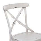 Iron Farmhouse Outdoor Dining Chair (Set of 2) - 22 x 19 x 35