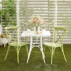 Iron Farmhouse Outdoor Dining Chair (Set of 2) - 22 x 19 x 35