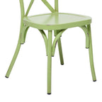 Iron Farmhouse Outdoor Dining Chair (Set of 2) - 22 x 19 x 35