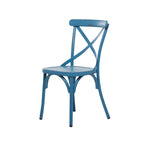 Iron Farmhouse Outdoor Dining Chair (Set of 2) - 22 x 19 x 35