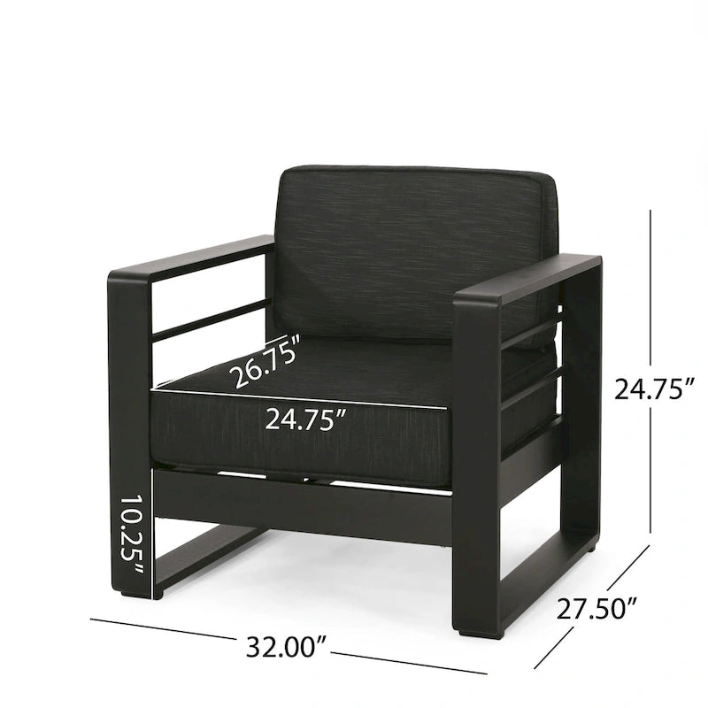 Maya Bay Aluminum Chat Set by Christopher Knight Home