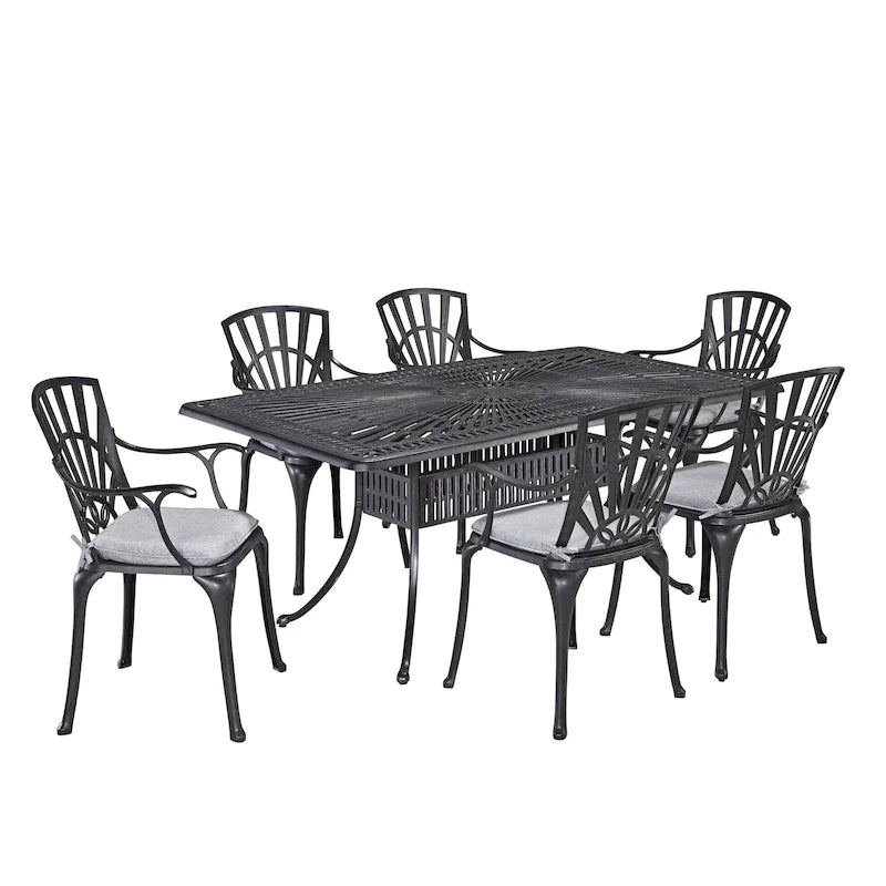 Grenada 7 Piece Dining Set with Cushions by homestyles