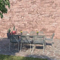 Amazonia Rouge Outdoor 9pc Patio Dining Set - With Cushions