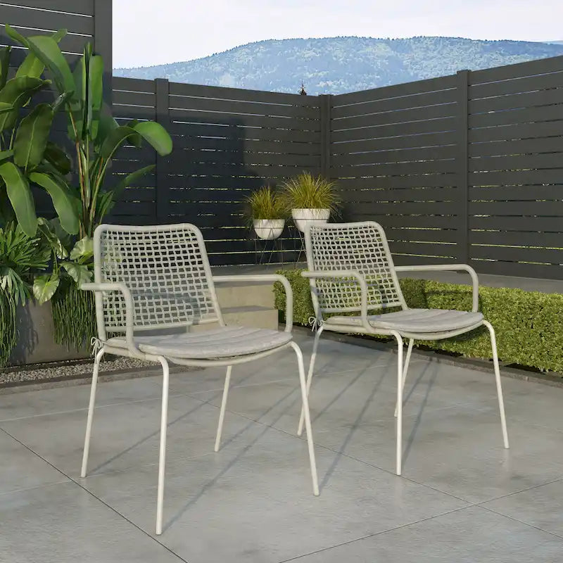 Amazonia Rouge Outdoor 9pc Patio Dining Set - With Cushions
