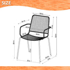 Amazonia Rouge Outdoor 9pc Patio Dining Set - With Cushions