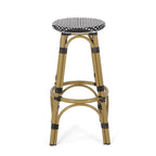 Starla Outdoor Aluminum and Wicker 29.5 Inch Barstools (Set of 2) by Christopher Knight Home - N/A