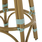 Starla Outdoor Aluminum and Wicker 29.5 Inch Barstools (Set of 2) by Christopher Knight Home - N/A