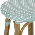 Starla Outdoor Aluminum and Wicker 29.5 Inch Barstools (Set of 2) by Christopher Knight Home - N/A