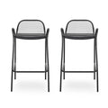 Baltimore Outdoor Modern Barstool (Set of 2) by Christopher Knight Home