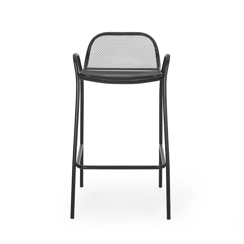 Baltimore Outdoor Modern Barstool (Set of 2) by Christopher Knight Home