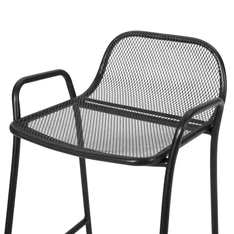 Baltimore Outdoor Modern Barstool (Set of 2) by Christopher Knight Home