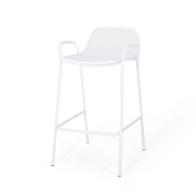 Baltimore Outdoor Modern Barstool (Set of 2) by Christopher Knight Home