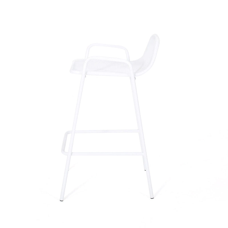 Baltimore Outdoor Modern Barstool (Set of 2) by Christopher Knight Home
