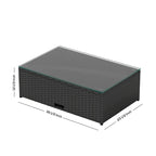 Ander Outdoor Patio Sectional Sofa Conversation Set with Cushions