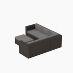 Ander Outdoor Patio Sectional Sofa Conversation Set with Cushions