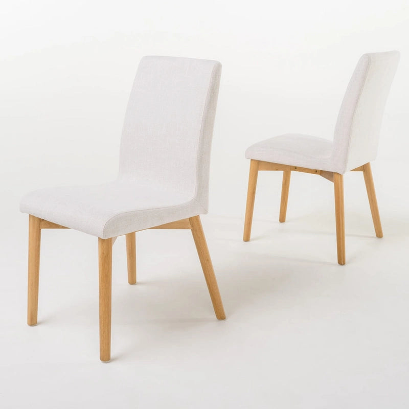 Orrin Mid-Century Fabric Dining Chair (Set of 2) by