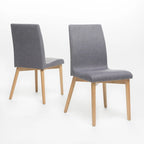 Orrin Mid-Century Fabric Dining Chair (Set of 2) by
