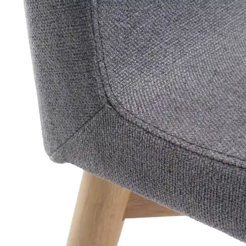 Orrin Mid-Century Fabric Dining Chair (Set of 2) by