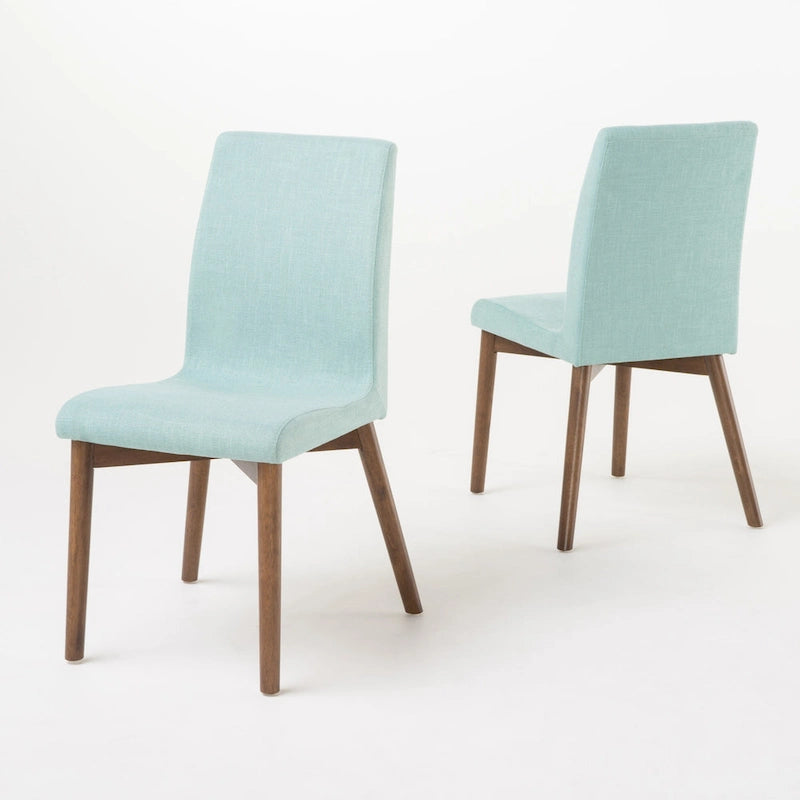 Orrin Mid-Century Fabric Dining Chair (Set of 2) by