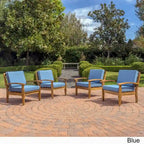 Peyton Outdoor Wooden Club Chair (Set of 4) by Christopher Knight Home