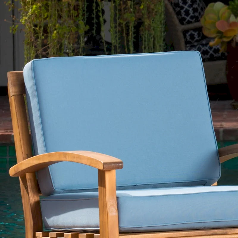 Peyton Outdoor Wooden Club Chair (Set of 4) by Christopher Knight Home