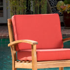 Peyton Outdoor Wooden Club Chair (Set of 4) by Christopher Knight Home