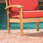 Peyton Outdoor Wooden Club Chair (Set of 4) by Christopher Knight Home