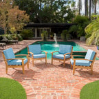Peyton Outdoor Wooden Club Chair (Set of 4) by Christopher Knight Home