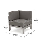 Cape Coral 7 Piece Dining Set and Sofa Set and 4pc Chat Set and Fire Pit and 2 Chaise Lounges by Christopher Knight Home