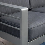 Cape Coral Outdoor Aluminum 2-piece Set with Cushions by Christopher Knight Home