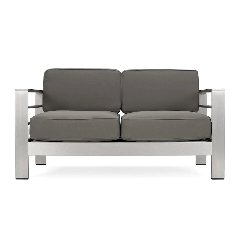 Cape Coral Outdoor Loveseat and Fire Pit Set by Christopher Knight Home
