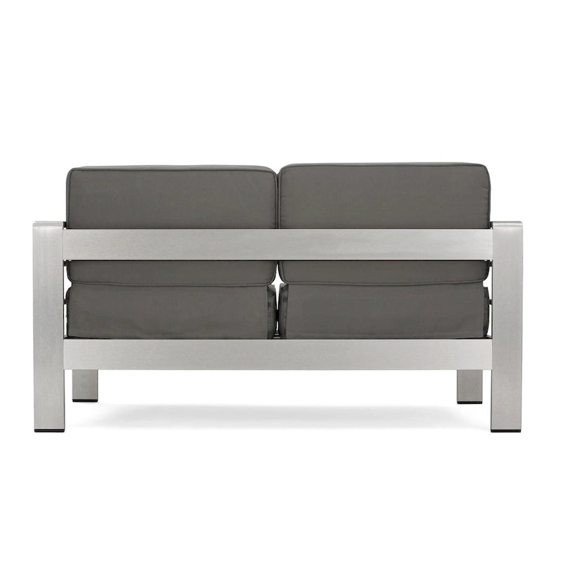 Cape Coral Outdoor Loveseat and Fire Pit Set by Christopher Knight Home