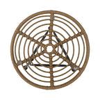 Orlando Outdoor Woven Faux Rattan Side Table with Glass Top by Christopher Knight Home
