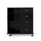 Provence Contemporary Kitchen Cart with Wheels by Christopher Knight Home - 31.50 W x 17.75 D x 34.50 H