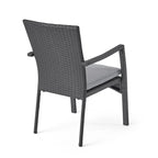 Ferris Acacia Wood and Wicker 5-piece Dining Set by Christopher Knight Home