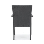 Ferris Acacia Wood and Wicker 5-piece Dining Set by Christopher Knight Home