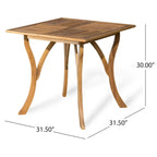 Ferris Acacia Wood and Wicker 5-piece Dining Set by Christopher Knight Home