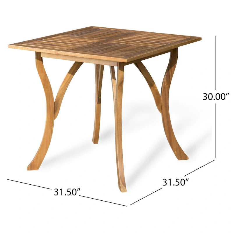 Ferris Acacia Wood and Wicker 5-piece Dining Set by Christopher Knight Home