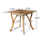 Ferris Acacia Wood and Wicker 5-piece Dining Set by Christopher Knight Home