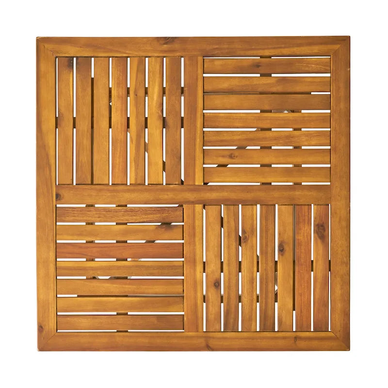 Ferris Acacia Wood and Wicker 5-piece Dining Set by Christopher Knight Home