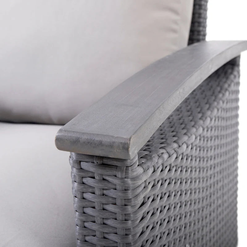Isla Outdoor 4-seater Coffee Table Chat Set by Christopher Knight Home