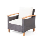 Isla Outdoor 4-seater Coffee Table Chat Set by Christopher Knight Home