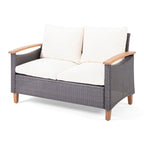 Isla Outdoor 4-seater Coffee Table Chat Set by Christopher Knight Home