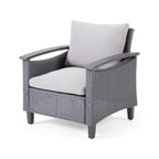 Isla Outdoor 4-seater Coffee Table Chat Set by Christopher Knight Home