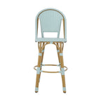 Shelton Wicker and Aluminum Outdoor 29.5 Inch Barstools by Christopher Knight Home