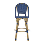 Shelton Wicker and Aluminum Outdoor 29.5 Inch Barstools by Christopher Knight Home