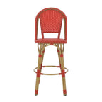 Shelton Wicker and Aluminum Outdoor 29.5 Inch Barstools by Christopher Knight Home
